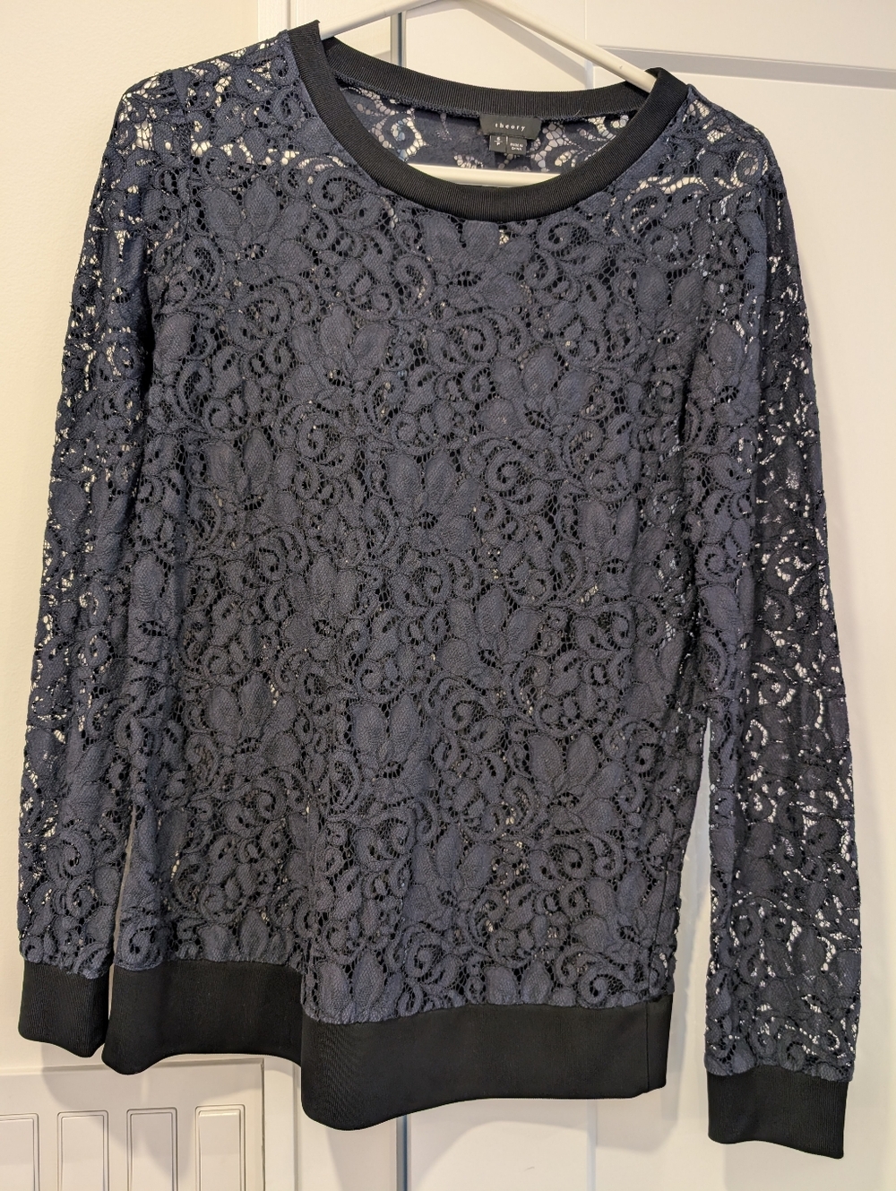 Theory Oversized Lace Top